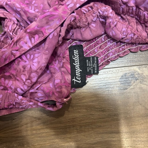 Temptations Magenta Floral Maxi Dress - Picture 2 of 4